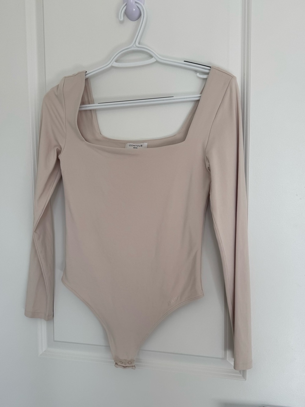 Aritzia Contour Square-Neck Long Sleeve Bodysuit — Taupe - Picture 2 of 4